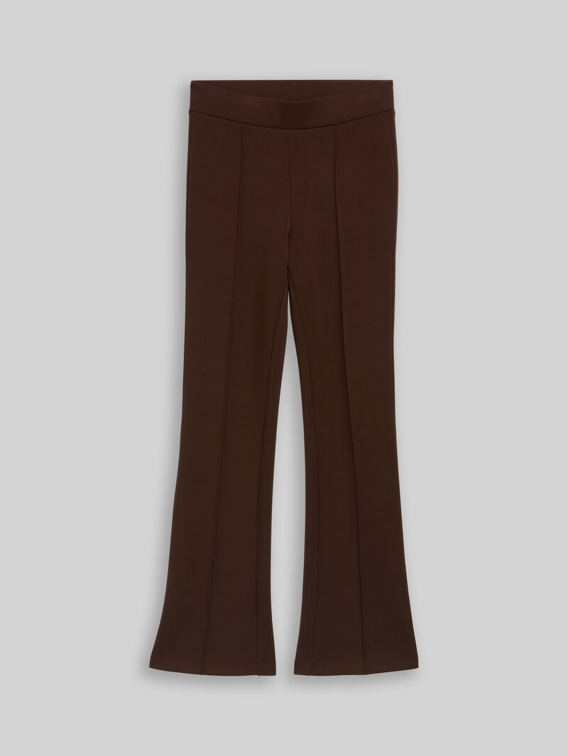 Tom Tailor Flared Treggings Hose - Java Dark Brown