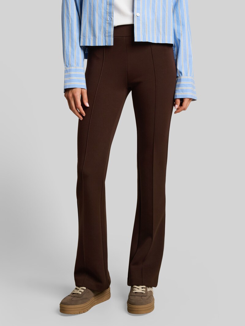 Tom Tailor Flared Treggings Hose - Java Dark Brown