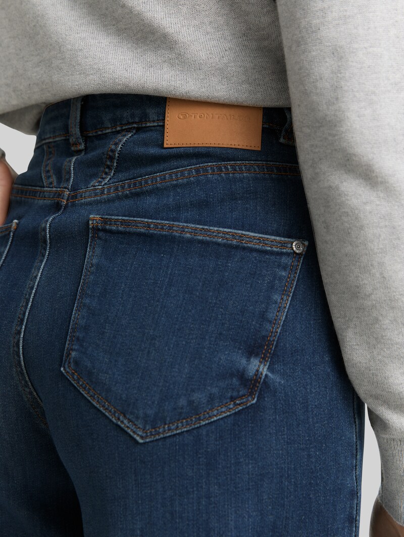 Tom Tailor TTMADINA WIDE Jeans - Used Mid Stone Blue Denim