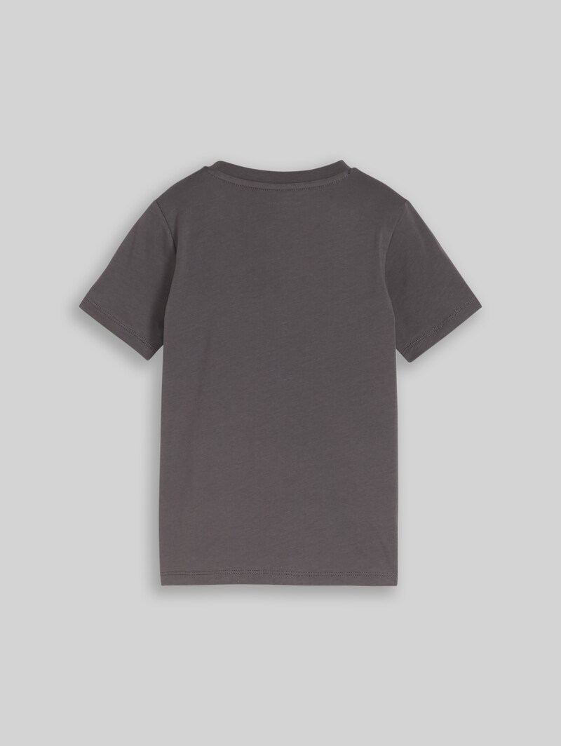 Tom Tailor T-Shirt mit Wendepailletten - Dark Urban Grey