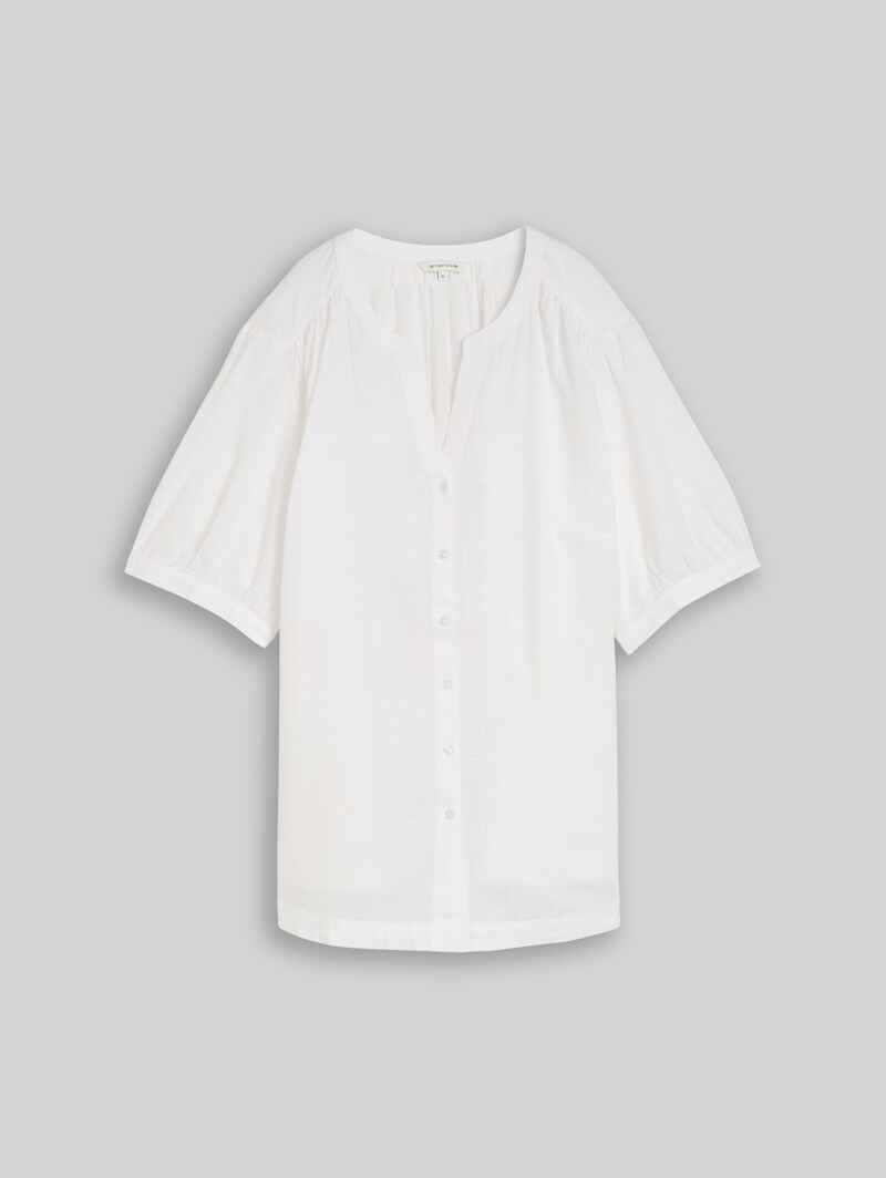 Tom Tailor Plus Size - Bluse aus Baumwolle - White