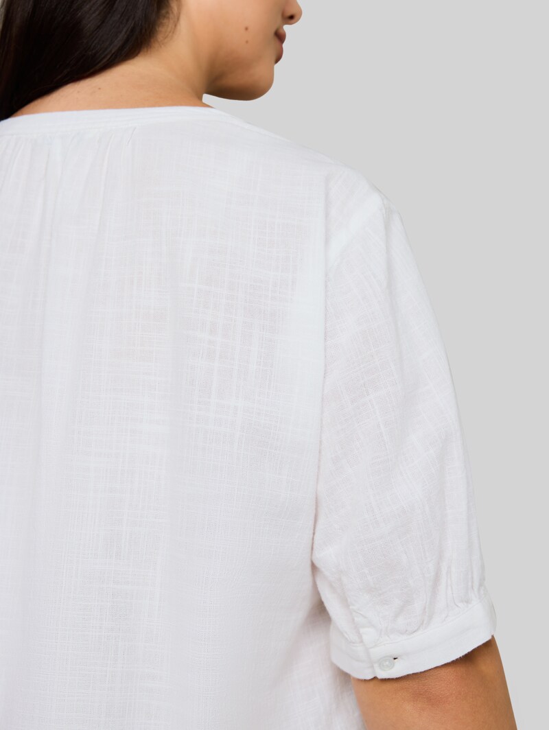 Tom Tailor Plus Size - Bluse aus Baumwolle - White