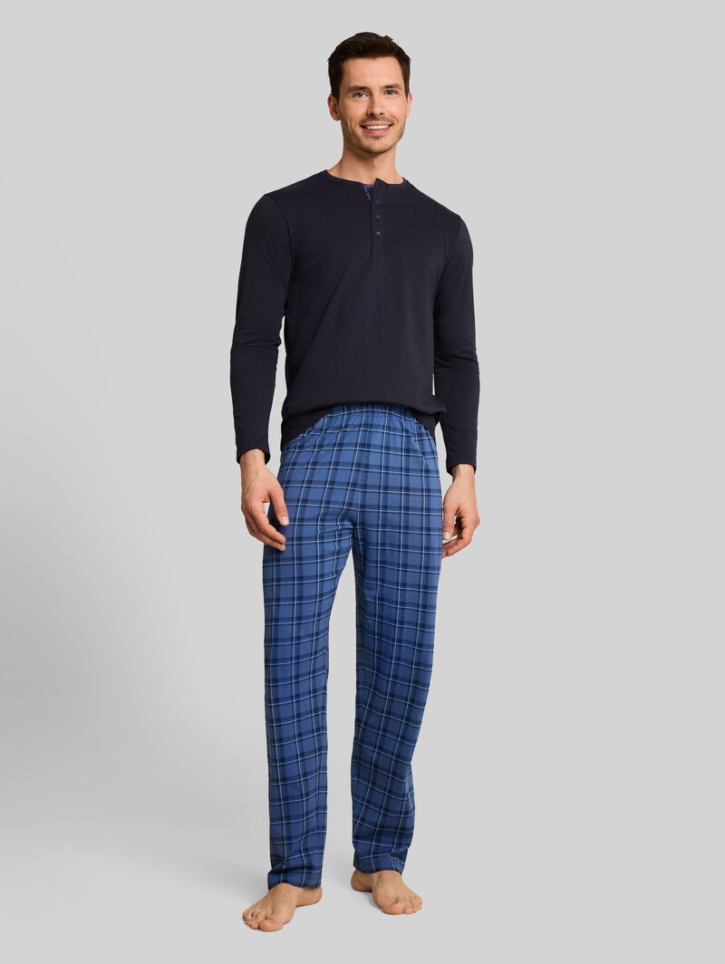 Tom Tailor Pyjama-Set mit Karomuster - Blue-medium-check