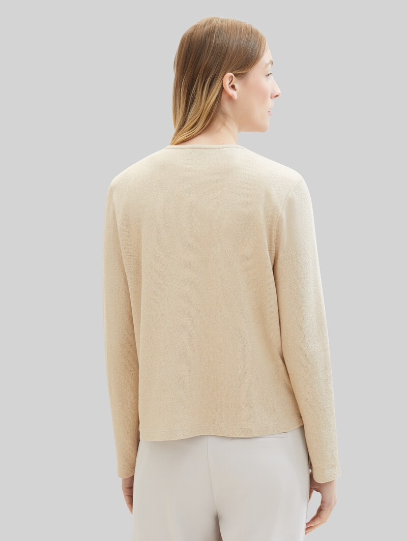 Tom Tailor Basic Cardigan - Sandy Beige Melange