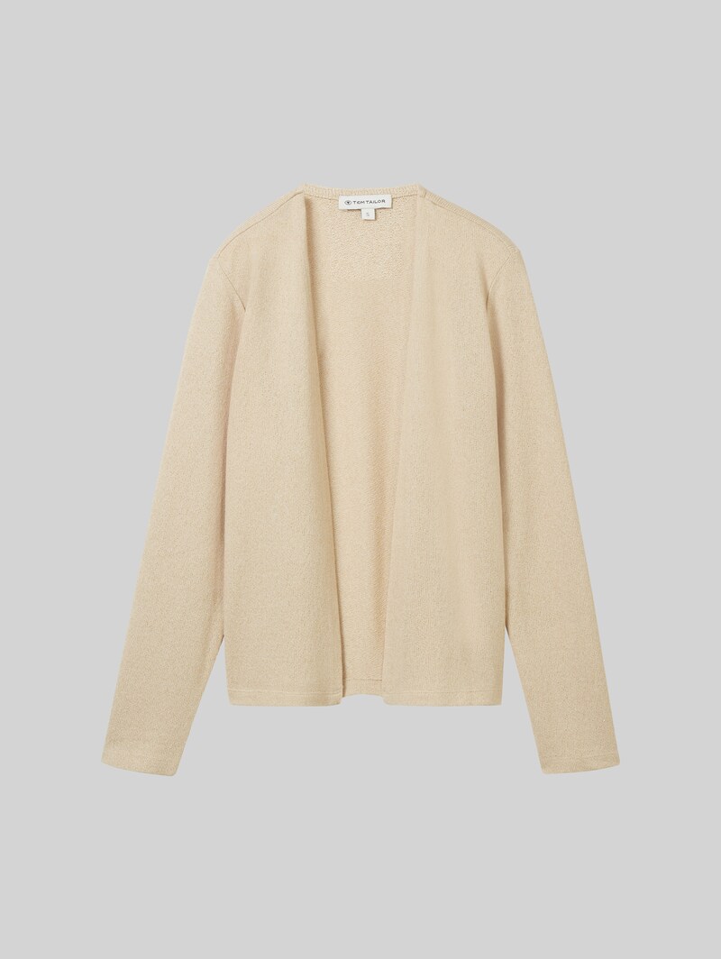 Tom Tailor Basic Cardigan - Sandy Beige Melange