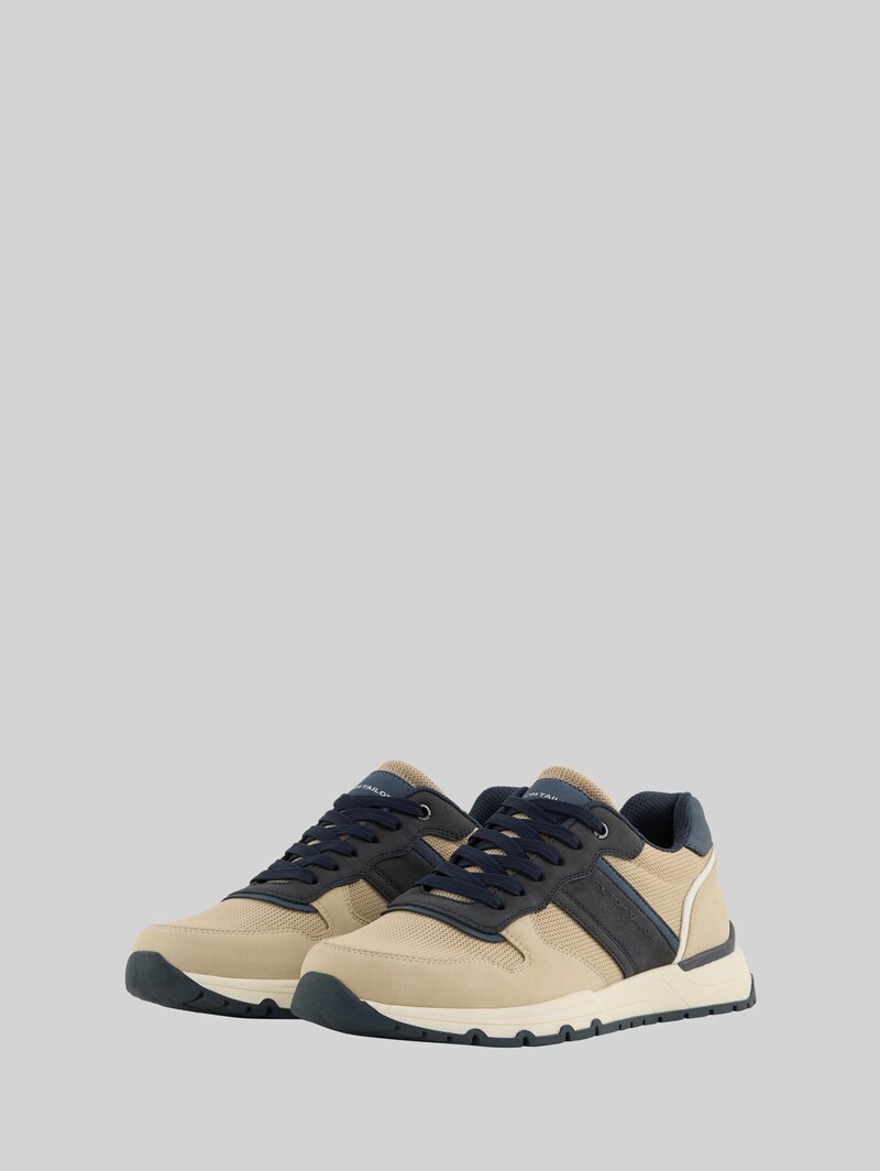 Tom Tailor Sneaker mit Mesh-Einsatz - Beige