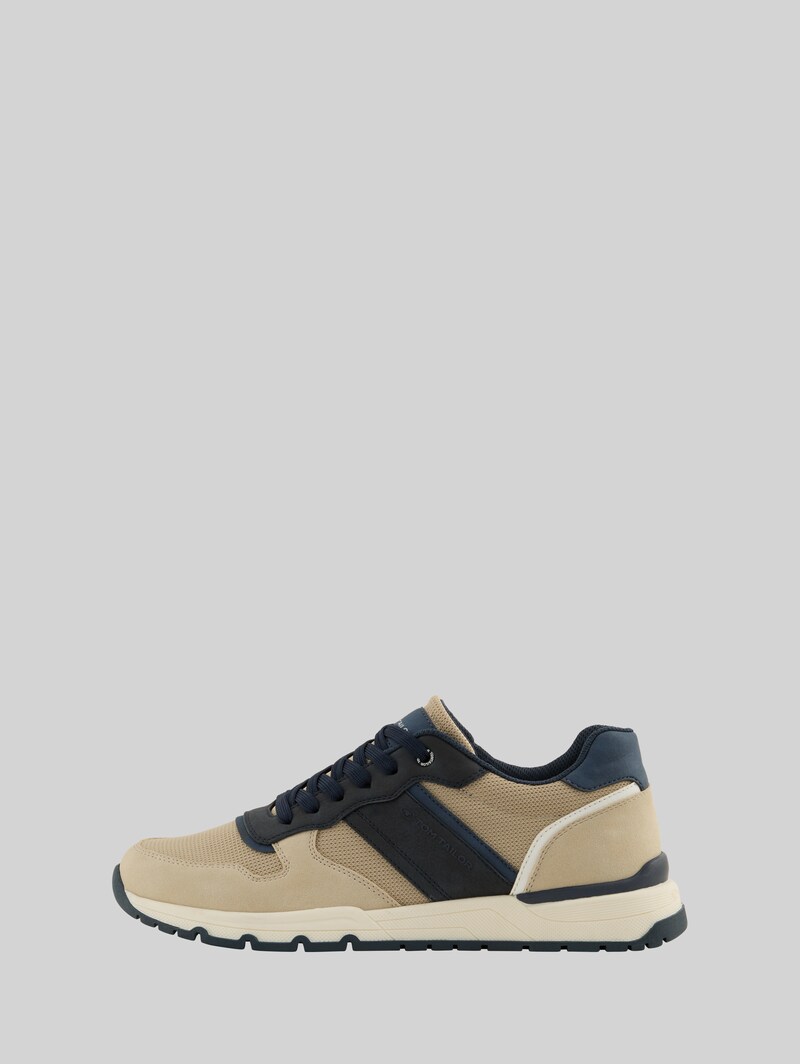 Tom Tailor Sneaker mit Mesh-Einsatz - Beige
