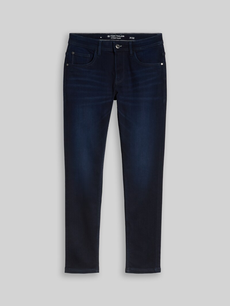 Tom Tailor TTTROY SLIM Jeans - Blue Black Denim