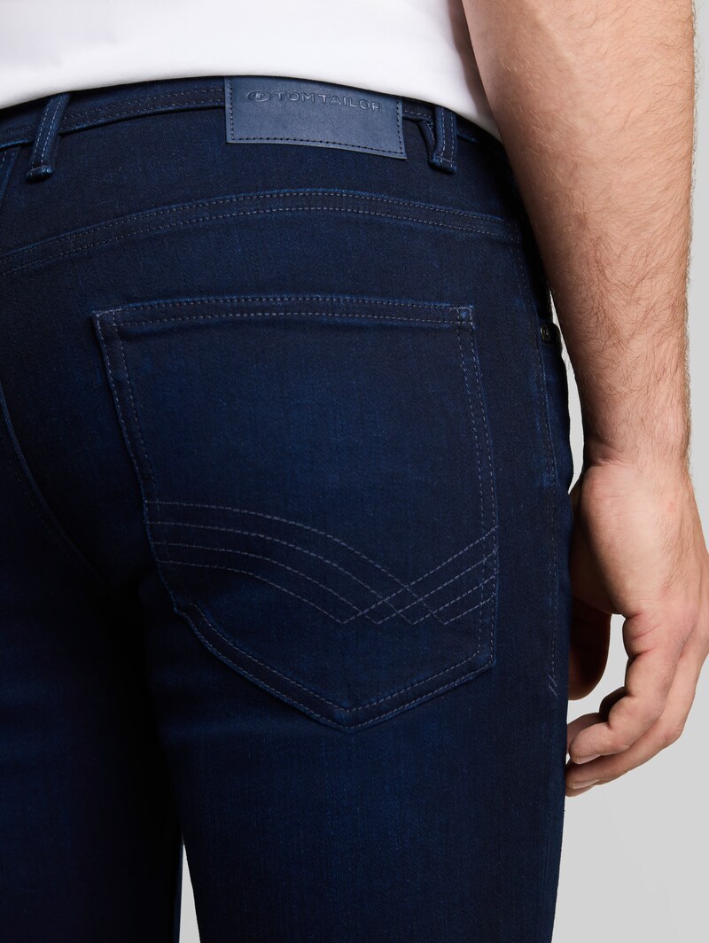 Tom Tailor TTTROY SLIM Jeans - Blue Black Denim