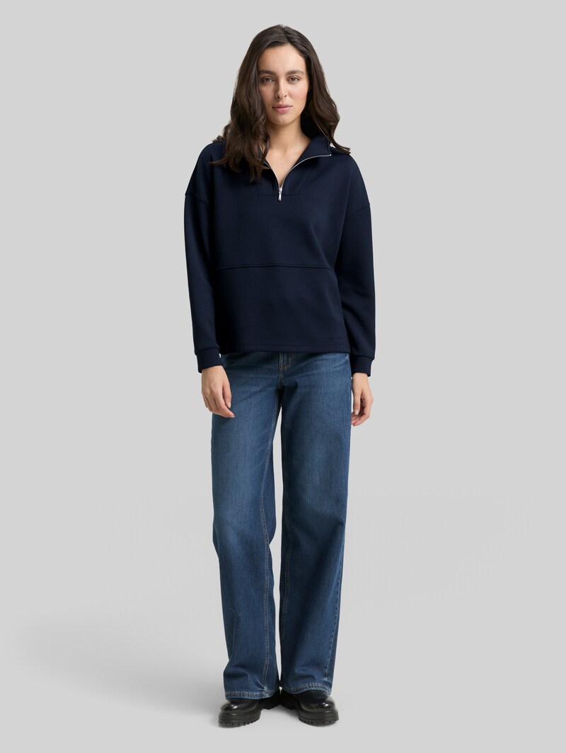 Tom Tailor Scuba Troyer Sweatshirt - Lunar Eclipse