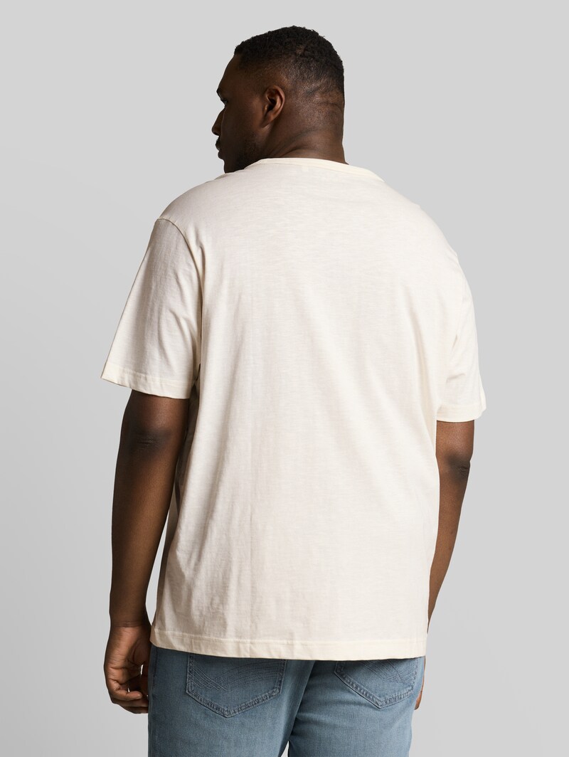 Tom Tailor Plus Size - Basic T-Shirt aus Baumwolle - Gardenia White