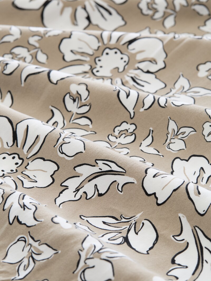 Tom Tailor Plus Size - Bluse aus Viskose - Olive Big Flower Design