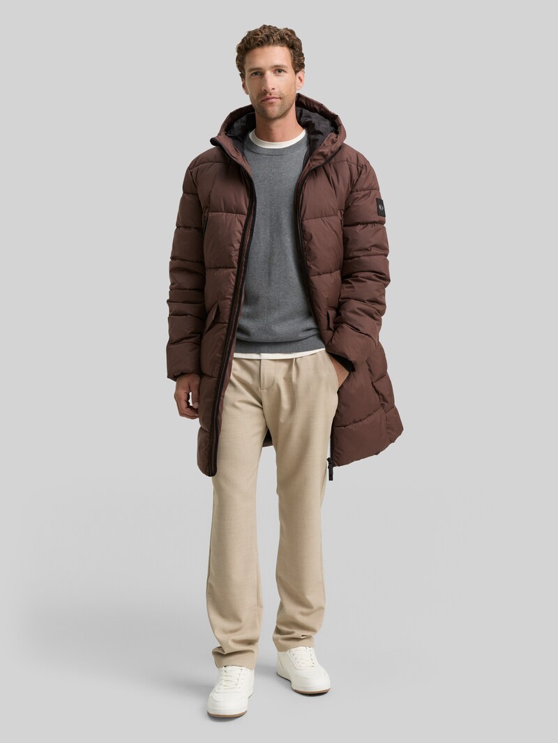 Tom Tailor Puffer Parka mit Kapuze - Bag Brown