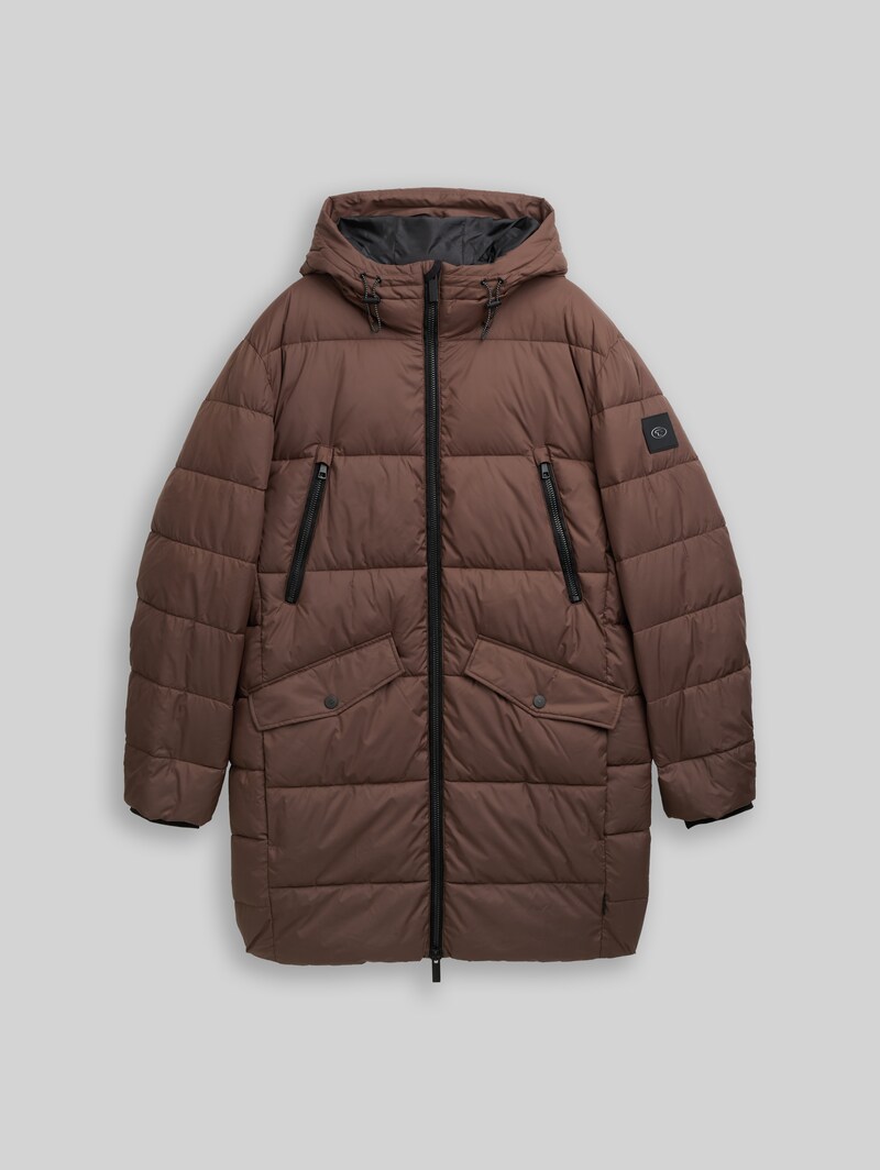 Tom Tailor Puffer Parka mit Kapuze - Bag Brown