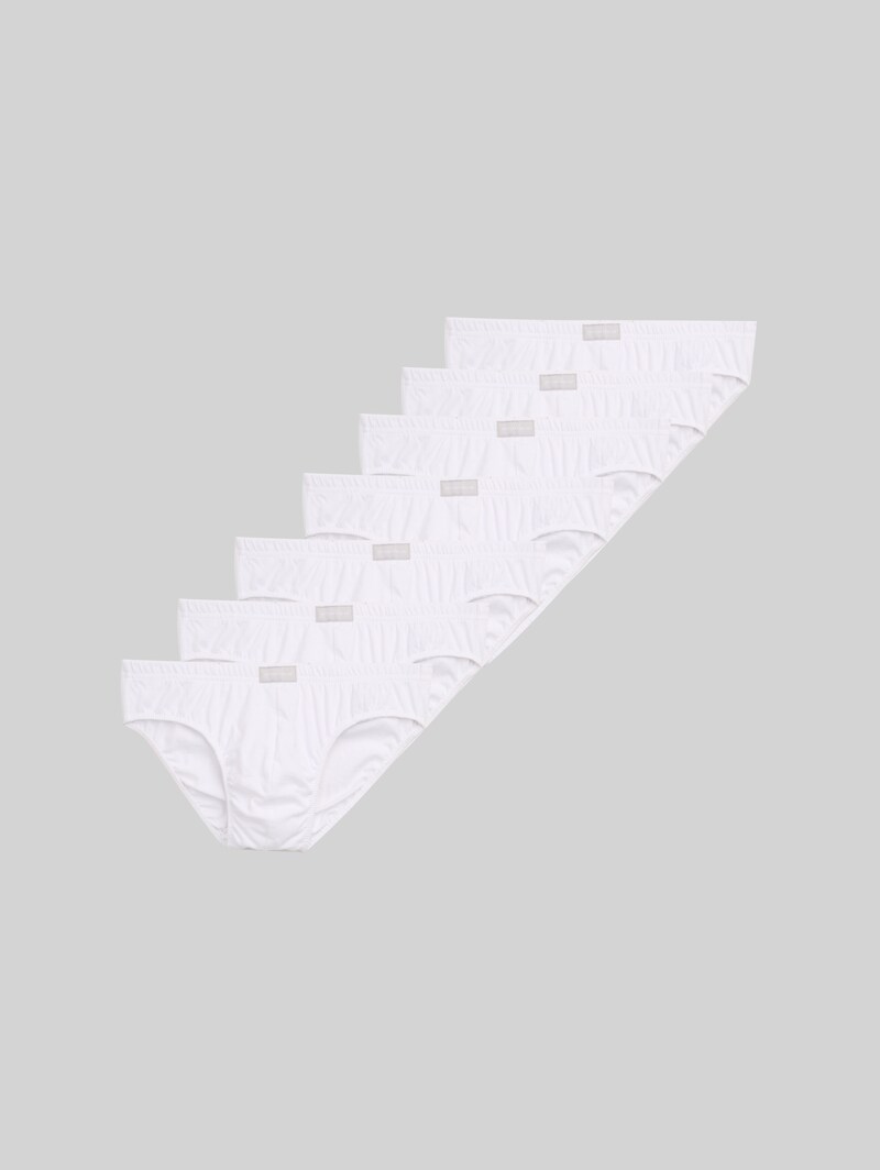 Tom Tailor Slips aus Baumwolle im 7er-Pack - White-light-solid
