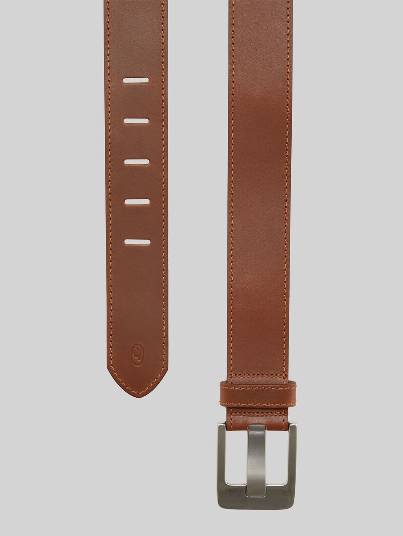 Tom Tailor TTLAUREL Ledergürtel mit eckiger Dornschließe - Light Brown Uni Tom Tailor TTLAUREL Ledergürtel mit eckiger Dornschließe - Light Brown Uni