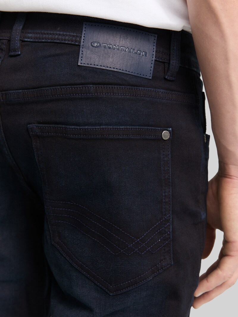 Tom Tailor TTJOSH REGULAR SLIM Jeans - Dark Stone Blue Black Denim