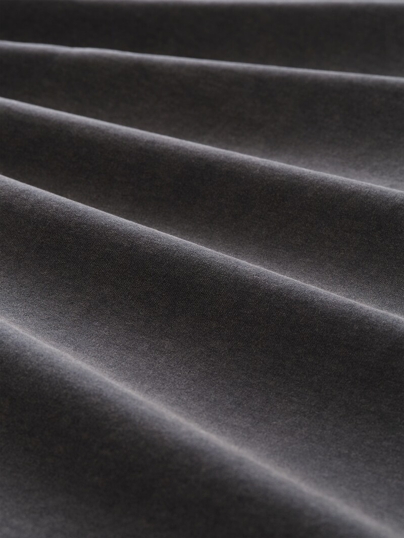 Tom Tailor Relaxed Fit T-Shirt mit Schriftzug - Coal Grey
